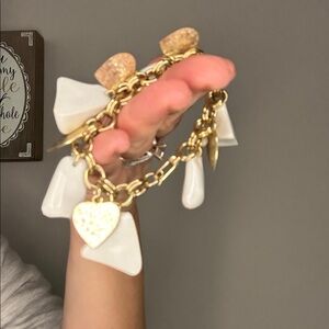 Women’s Gold Bracelet With Charms